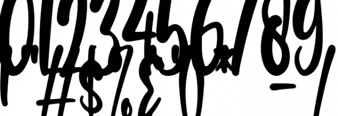 Rich and Famous Font OTHER CHARS