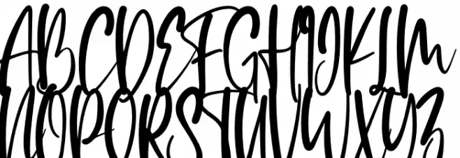 Rich and Famous Schriftart Groß