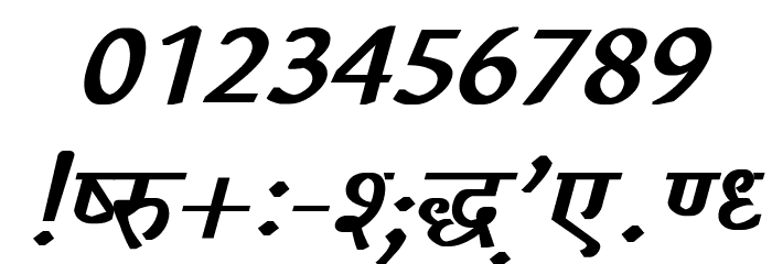 Richa Bold Italic フォント その他の文字