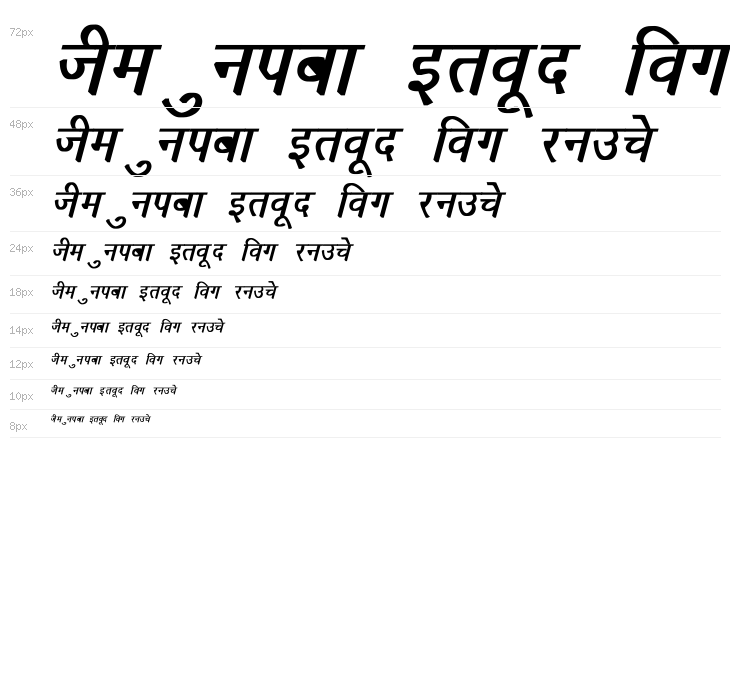 Richa Bold Italic Waterfall