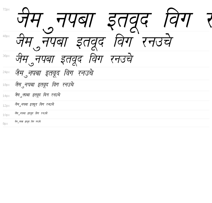 Richa Italic Waterfall