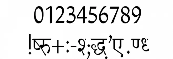 Richa Thin Font OTHER CHARS