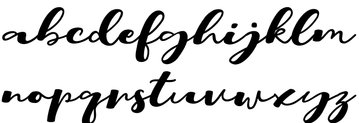 Rich Font LOWERCASE
