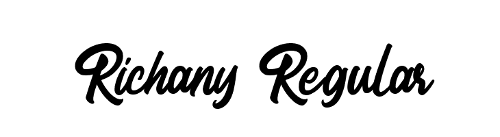 Richany Regular  フリーフォントのダウンロード