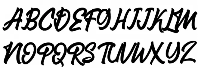 Richany Regular Schriftart Groß