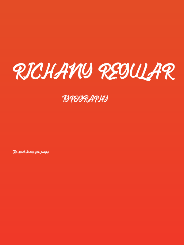 Richany Regular Poster