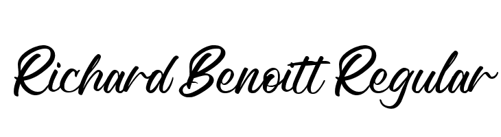 Richard Benoitt Regular  font caratteri gratis