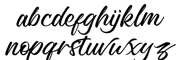 Richard Benoitt Regular Font LOWERCASE