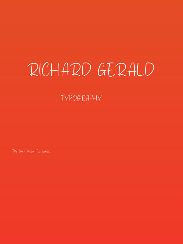 Richard Gerald Poster