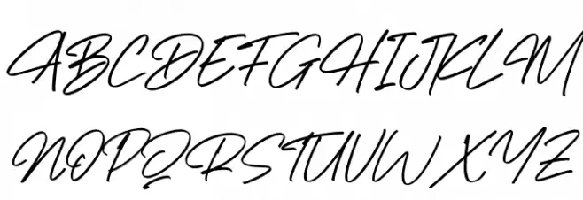 Richard Hamilton Italic फ़ॉन्ट अपरकेस