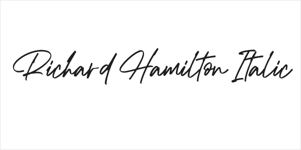 Richard Hamilton Italic Logo