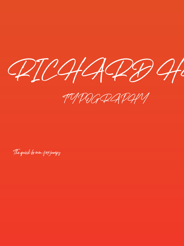 Richard Hamilton Italic Poster