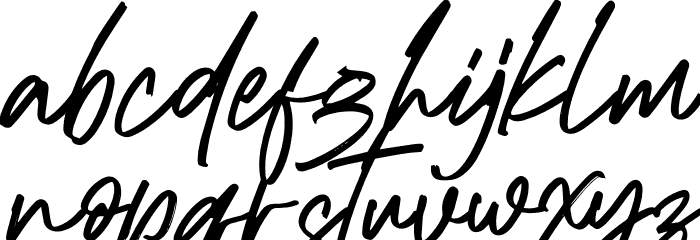 Richard Hamilton Italic Font LOWERCASE