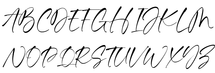 Richard Hampton Font UPPERCASE