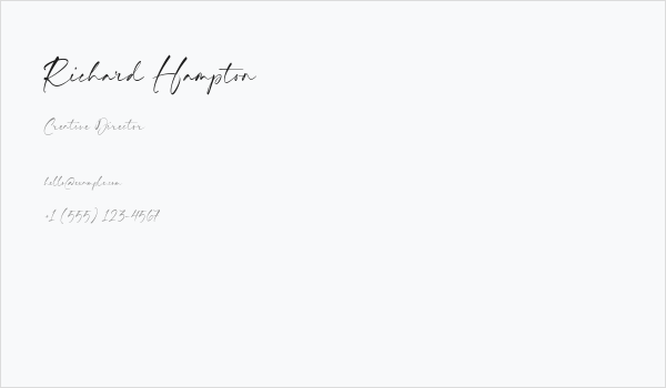 Richard Hampton Business Card