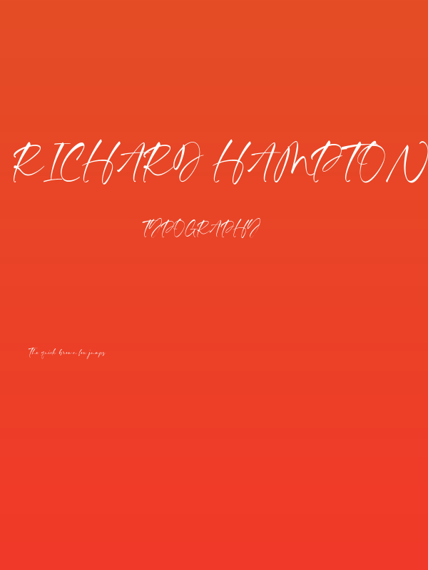 Richard Hampton Poster