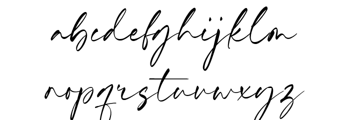 Richard Hampton Font LOWERCASE