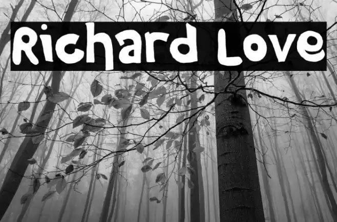Richard Love Font examples