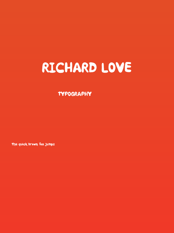 Richard Love Poster