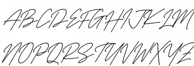 Richard Signatera Italic Polices MAJUSCULES