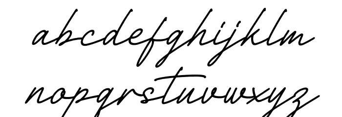 Richard Signatera Italic Font LOWERCASE