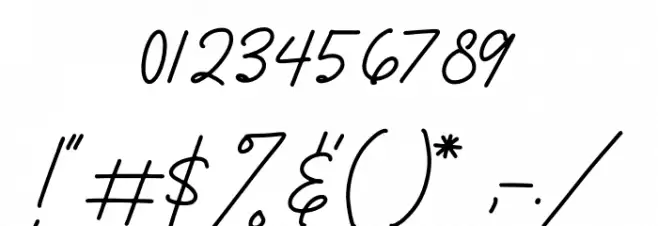 Richard Signatera Font OTHER CHARS