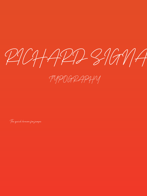 Richard Signatera Poster