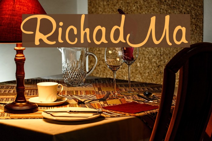 RichardMurray Font examples