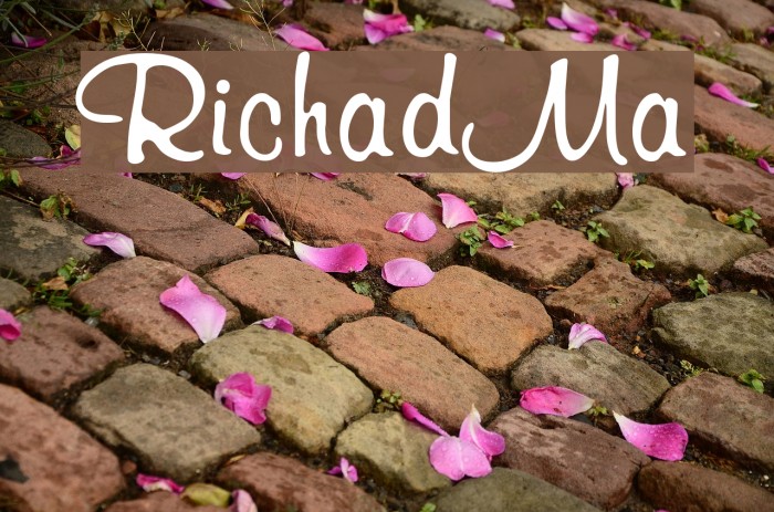 RichardMurray Font examples