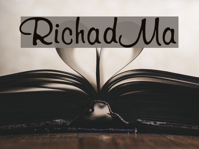 RichardMurray Font examples