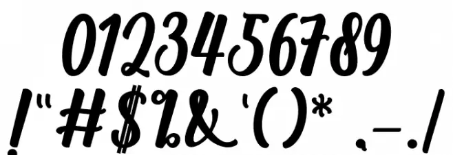 Richardine Font OTHER CHARS