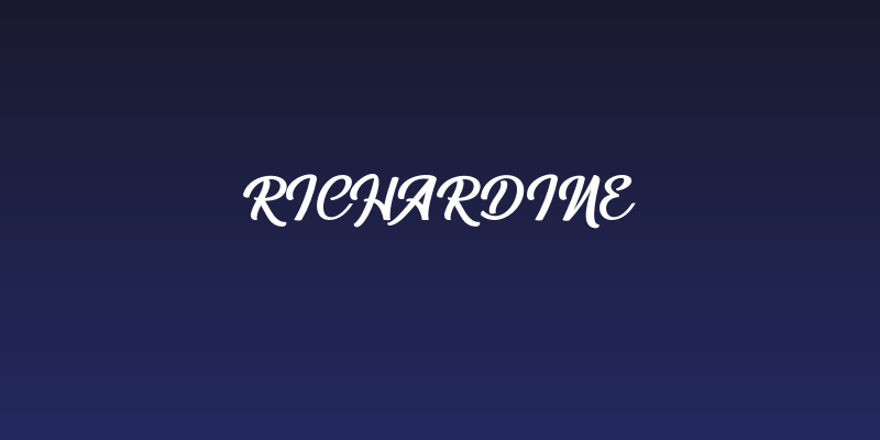 Richardine Social Header
