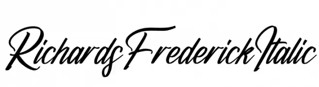 Richards Frederick Italic  フリーフォントのダウンロード