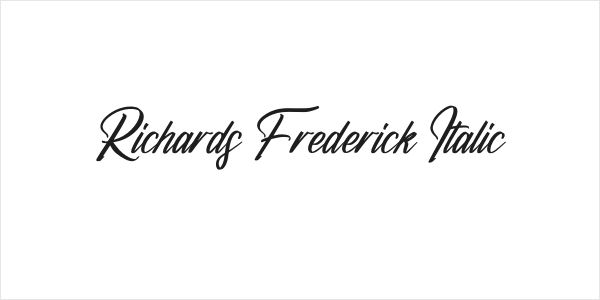 Richards Frederick Italic Logo