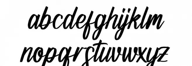 Richards Frederick Schriftart Kleinbuchstaben