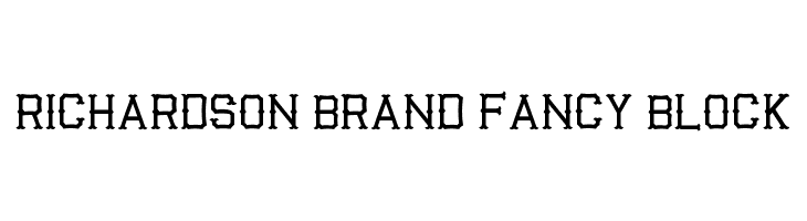 Richardson Brand Fancy Block  font caratteri gratis