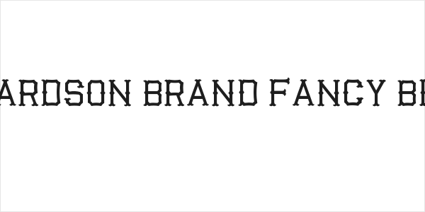 Richardson Brand Fancy Block Logo