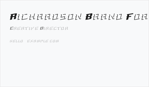 Richardson Brand Force Business Card