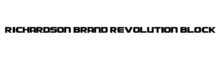 Richardson Brand Revolution Block  font caratteri gratis