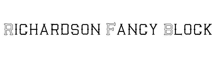 Richardson Fancy Block Font