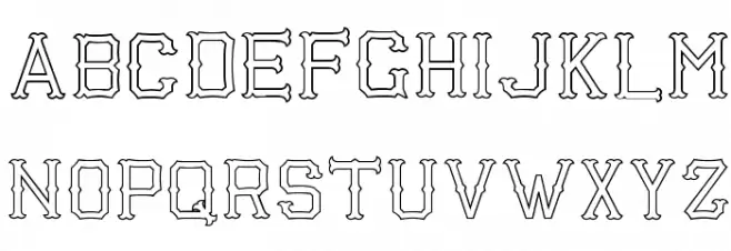 Richardson Fancy Block Schriftart Groß