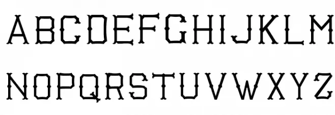 Richardson Fancy Block Шрифта строчной