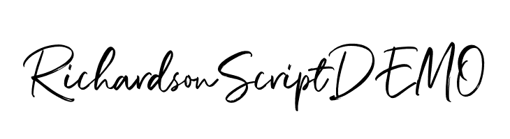 RichardsonScriptDEMO  免费字体下载