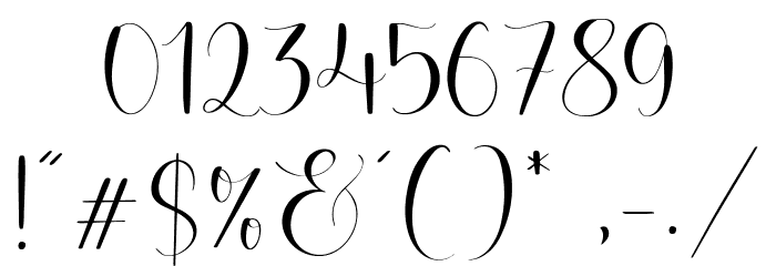 Richela Font OTHER CHARS