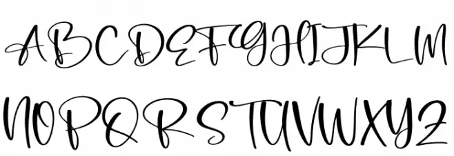 Richella Font UPPERCASE