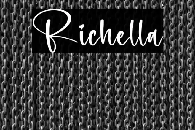 Richella Font examples