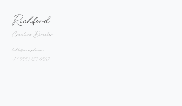Richford Business Card