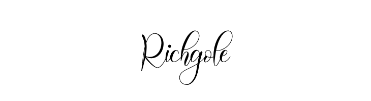Richgole  免费字体下载