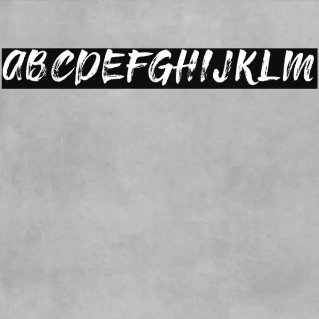 Richie Brusher Font examples