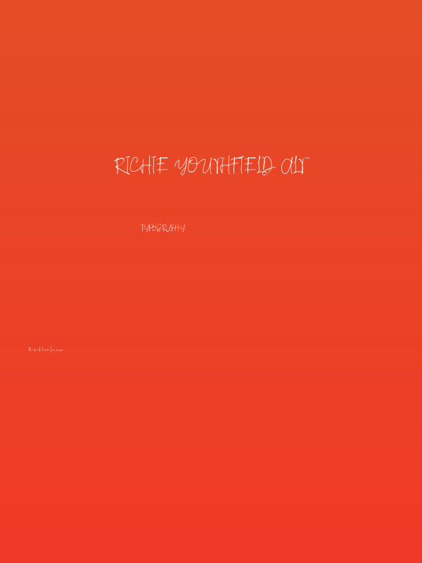 Richie Youthfield Alt Poster